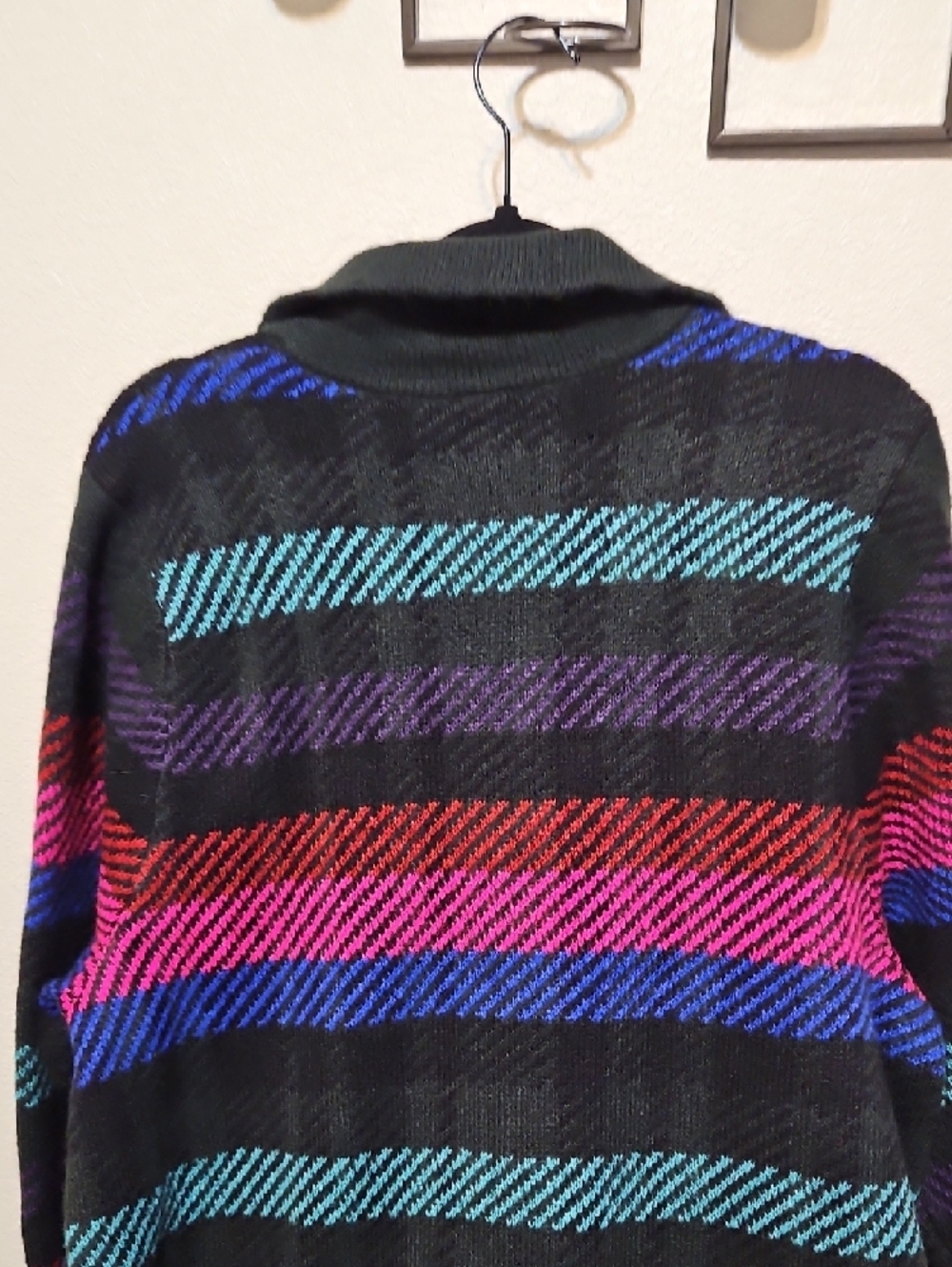 torrid Black Multi-Stripe Button Front Cardigan Coat - Picture 6 of 9